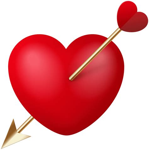 Heart With Arrow Png Png Image Collection