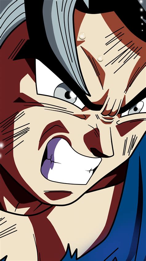 Download 1440x2560 Wallpaper Goku Angry Face Anime Dragon Ball Super