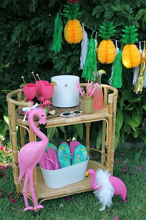 Lets Flamingle Luau Summer Party Ideas Lauras Little Party