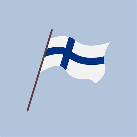 Premium Vector Waving Flag Of Finland Country Isolated Finnish Flag