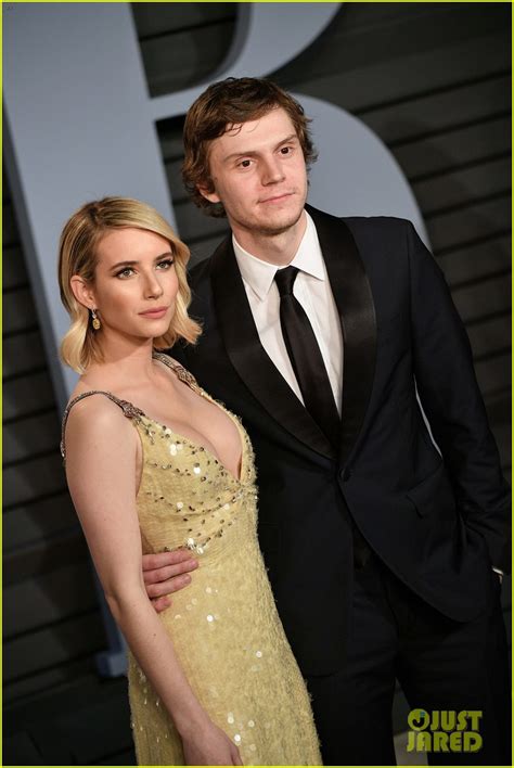 Emma Roberts Evan Peters Are Picture Perfect At Vanity Fair Oscars Party Photo
