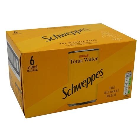 Schweppes Indian Tonic Water 6 X 150ml Approved Food