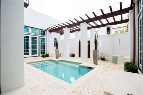 Alys Beach — Jenkins Interiors Outdoor Living Rooms Glass Pool