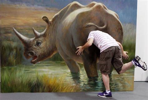 3d Paintings At The Magic Art Special Exhibition In China