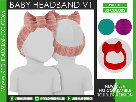 Redheadsims Cc Hat Slider Control Kids And Toddler Headband Acc