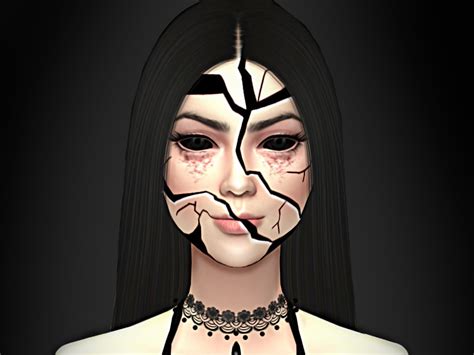 The Sims Resource Tigerlillyyyy Cracked Face Lipstick