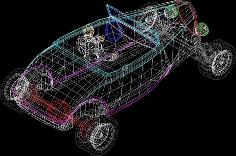 Convertible Car 3d Dwg Model For Autocad • Designs Cad