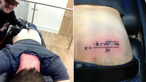 Student Who Failed Maths Exam Twice Gets Tattoo Of Equation Formula On