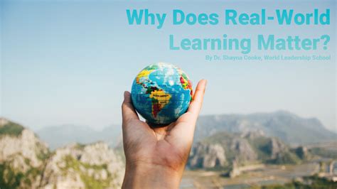 Why Does Real World Learning Matter The Mount Vernon School Atlanta