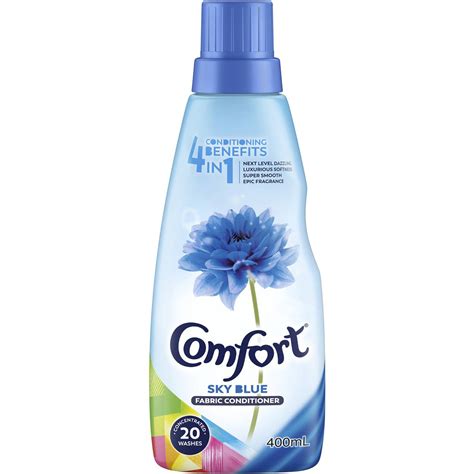 Comfort Fabric Softener Conditioner Sky Blue 400ml Woolworths
