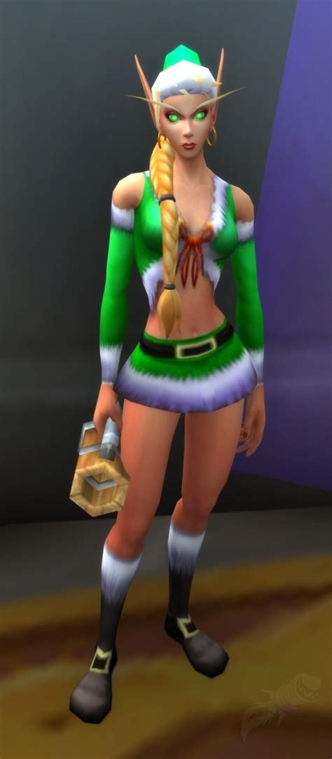 Blood Elf Female Winter Reveler NPC World Of Warcraft