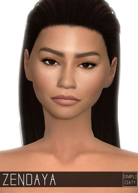 Skins Zendaya Skin From Simpliciaty Sims 4 Downloads The Sims 4