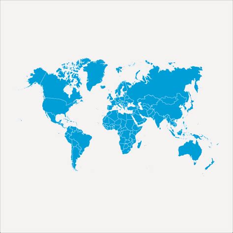 Simple World Map Design Free Vector File Download