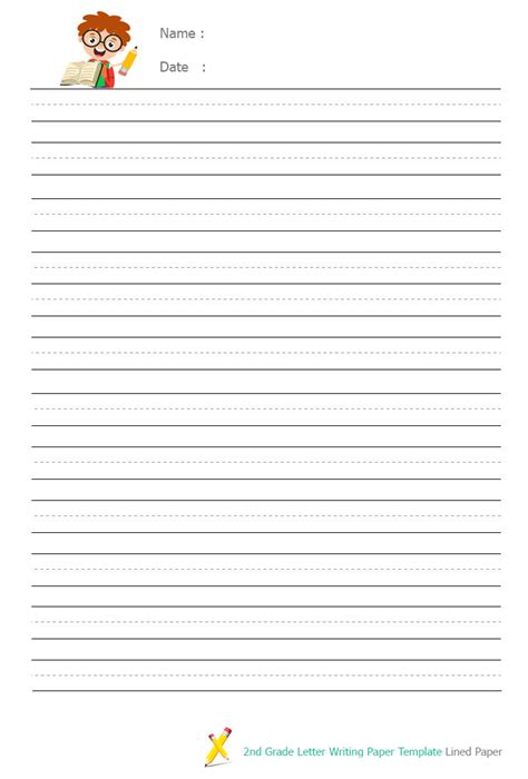 2nd Grade Letter Writing Template