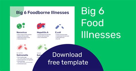 The Big Foodborne Illnesses Poster