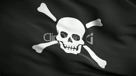 Jolly Roger Flag Hd Looped Royalty Free Video And Stock