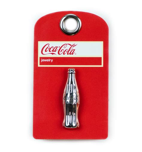 Coca Cola Silver Bottle Pin Coca Cola Store