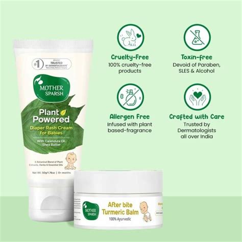 Mother Sparsh Plant Powered Diaper Rash Cream For Babies Gm