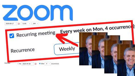 Zoom Recurring Meetings With End Date Youtube