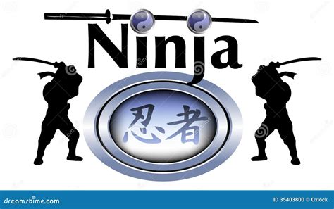 Ninja Symbol Vector Illustration 35403800