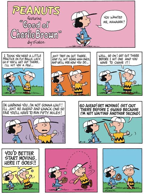 Peanuts By Charles Schulz For August Gocomics Com Peanuts Cartoon Peanuts Comic