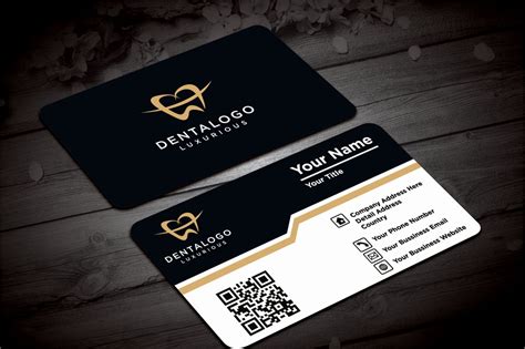 Dental Clinic Round Business Visiting Card Design