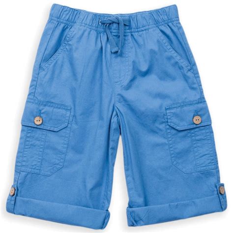 Organic Cotton Boys 34 Roll Up Short Fair Trade Organic Cotton