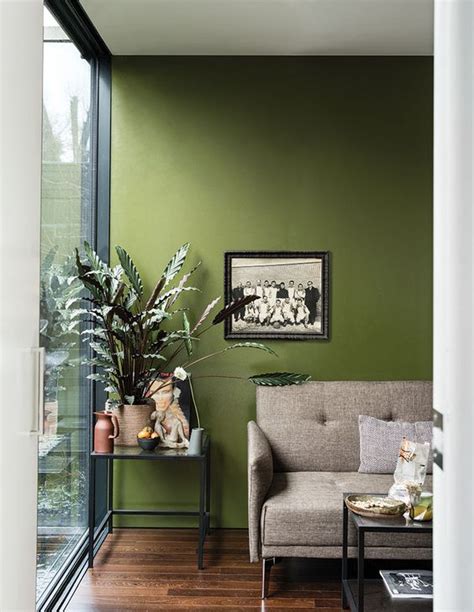 8 Dreamy Interiors With Olive Walls You Will Be Smitten With This