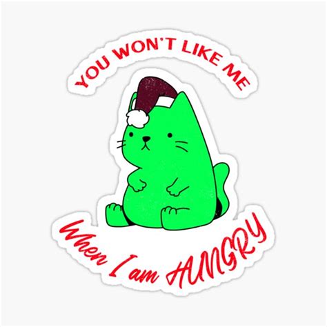 you won t like me when i am hungry sticker for sale by lindsyshop redbubble