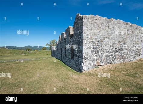 Ruins Of The British Fort On Lake Champlain At Crown Point New York