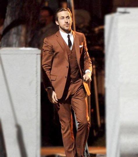 Ryan Gosling La La Land Brown Suit Brown Suits Ryan Gosling Ryan Gosling Suit