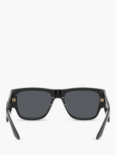 Versace Ve4403 Mens Rectangular Sunglasses Black At John Lewis And Partners