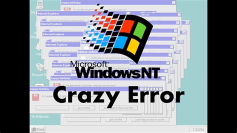 Windows Nt 40 Crazy Error Youtube