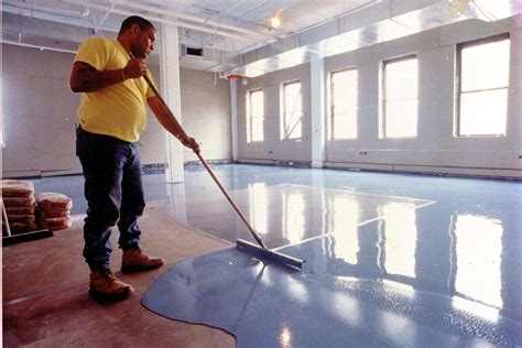 Floor Resurfacer Covers Spalled And Damaged Concrete Floor Best Garage