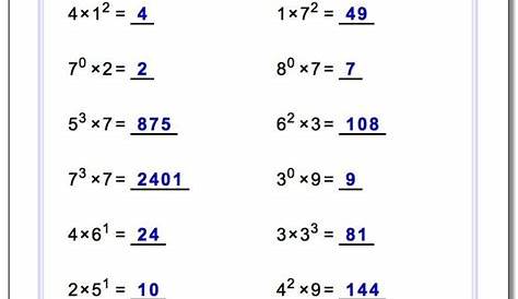 Exponents Worksheets Grade 8 Answers – Thekidsworksheet