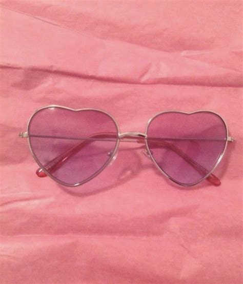 Sunglasses Heart Pink Aesthetic Heart Sunglass Sunglasses Accessories