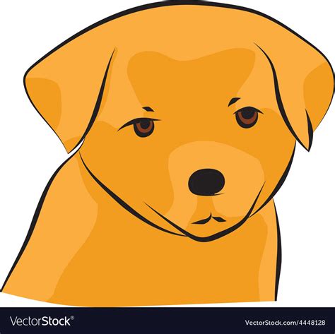 Golden Retriever Puppy Royalty Free Vector Image