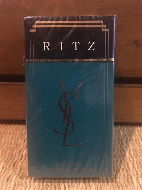 Ritz Ysl Menthol Luxury 100s Cigarette Hard Pack Danlys Vintage