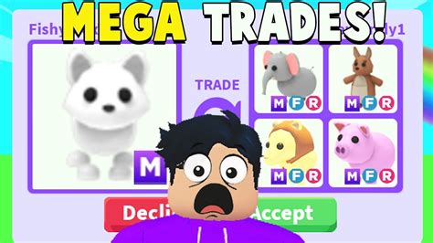 I Traded For Every Mega Neon Pet In Adopt Me 100 Complete