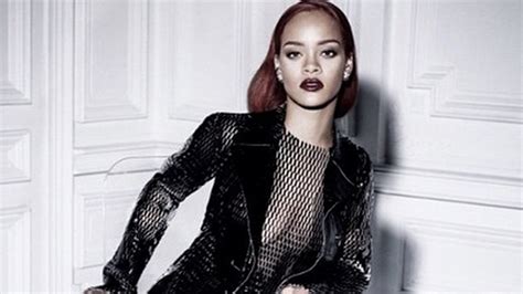 Rihanna Shows Off Killer Curves In Sexy Sheer Mesh Dress For Dior