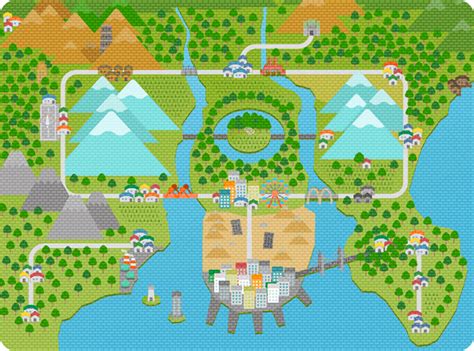Ochazuke Yokochou Pokemon Region Maps Kanto Johto Hoenn Sinnoh