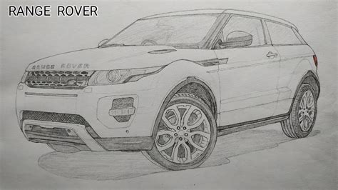 How To Draw A Range Rover Car Drawing Youtube