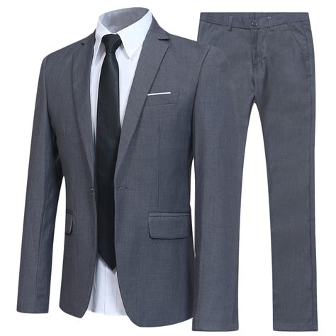 Mens Suits 2 Piece Suit Slim Fit Wedding Dinner Tuxedo Suits For Men