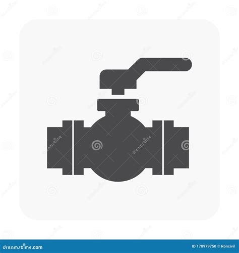 Valve Pipe Icon Stock Vector Illustration Of Metal 170979750