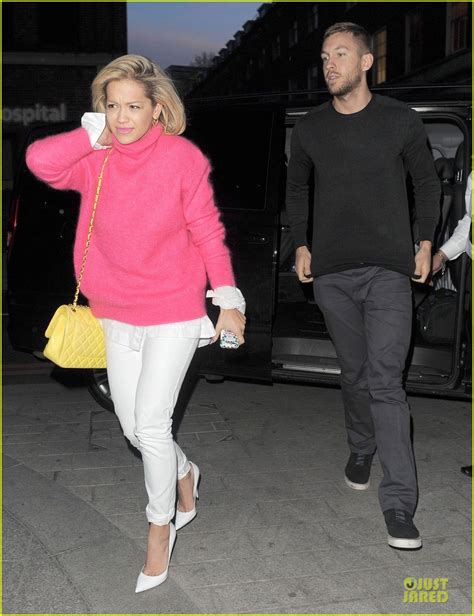 Rita Ora Calvin Harris Hold Hands At Daft Punk Party Photo Pictures Just Jared