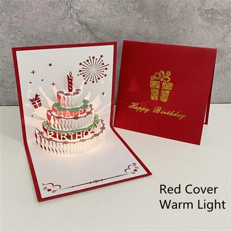3d Pop Up Birthday Cards With Music And Light Kalinzy