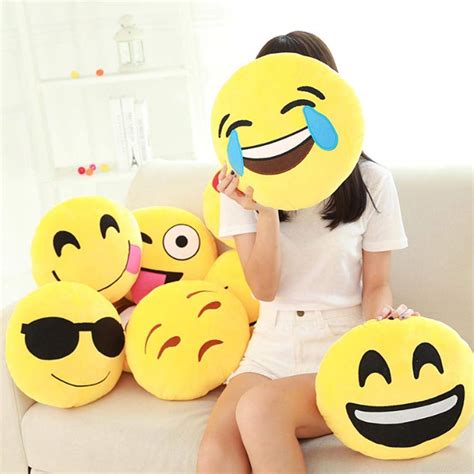Emoji Pillows Jumbo Stuffed Cushion Emoji Faces Just For You