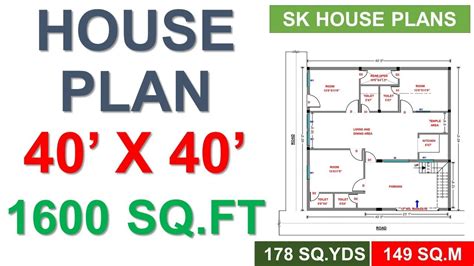 40 X 43 Ft 2 Bhk Farmhouse Plan In 1600 Sq Ft The House Design Hub Vrogue