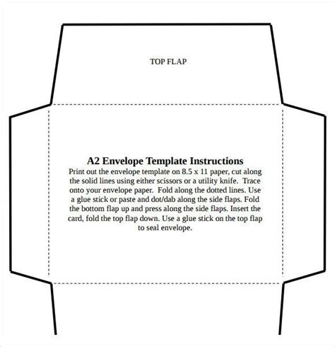 10 Envelope Template Word 2 Sample A2 Envelope Template 7 Documents In