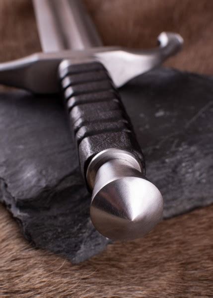Renaissance Dagger With Leather Sheath Practical Blunt Sk C Parrying